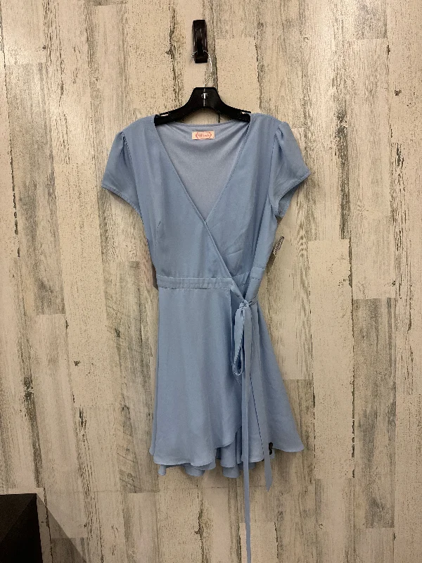 Markdowns Blue Dress Casual Short Blush, Size L