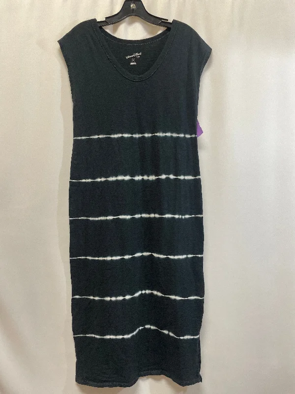 Hurry In Black Dress Casual Maxi Universal Thread, Size S