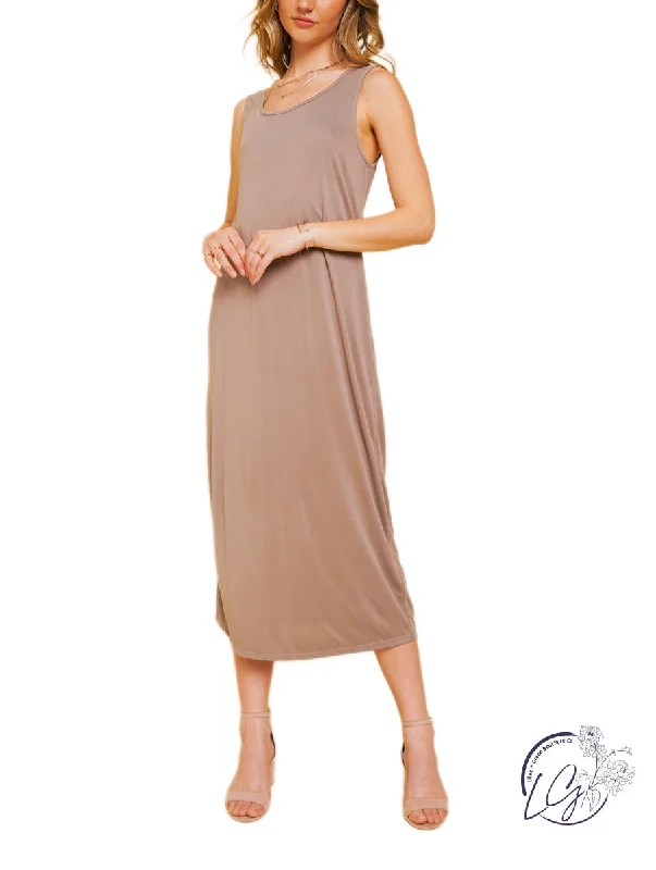 Fantastic Deals Always Classy Twist Back Midi Dress
