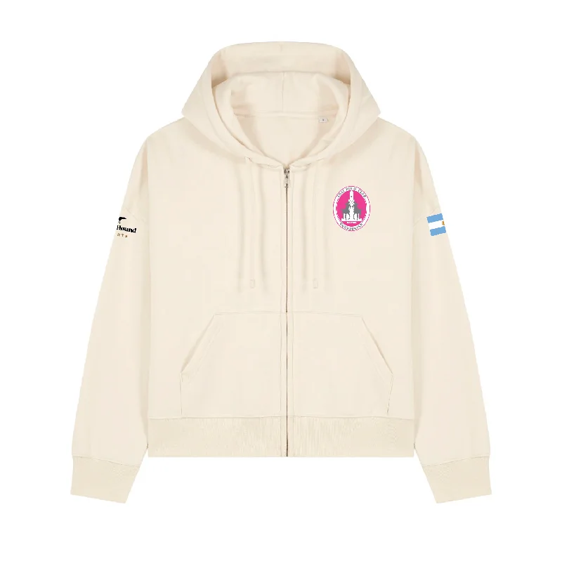 Online Specials Pink Polo Cup 2024 Natural Raw Women's Zip Hoodie