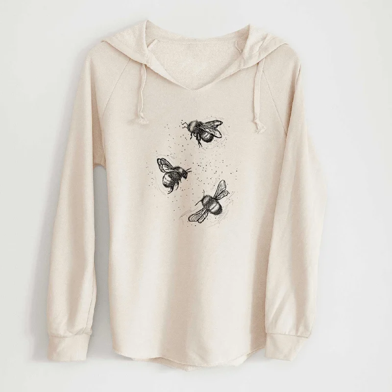 Time-Limited Offer American Bumblebee Trio - Bombus Pensylvanicus - Cali Wave Hooded Sweatshirt