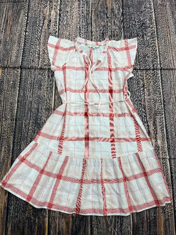 Act Fast White Dress Casual Short Loft, Size Xs