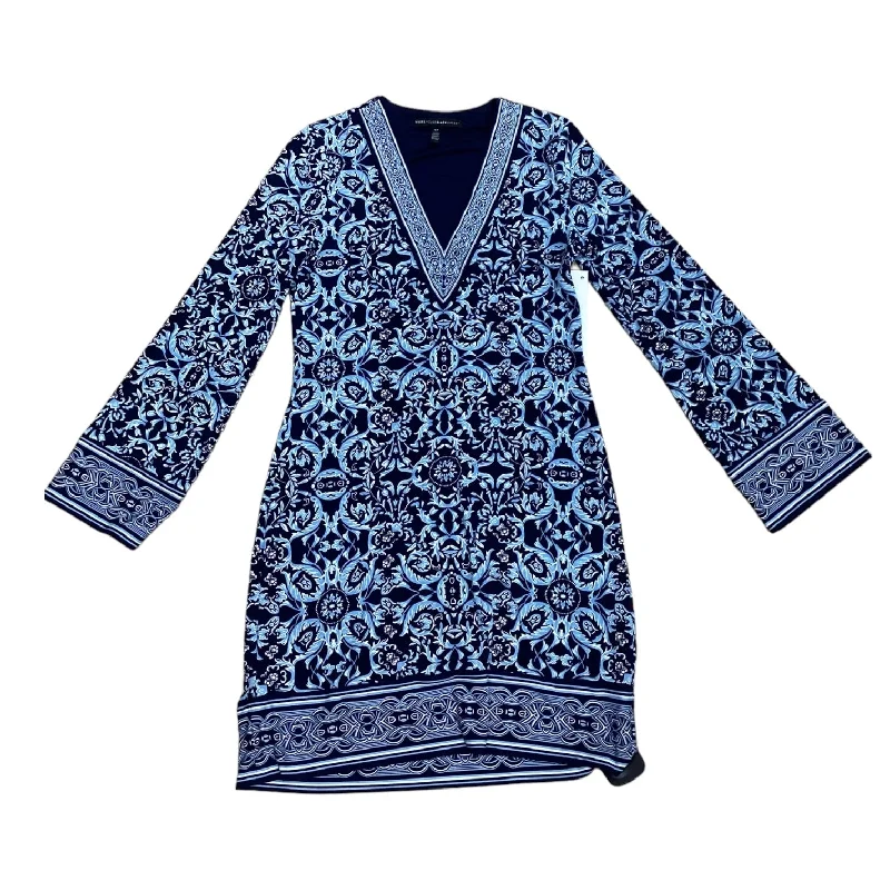 Exclusive Access Blue Dress Casual Midi White House Black Market, Size Xs