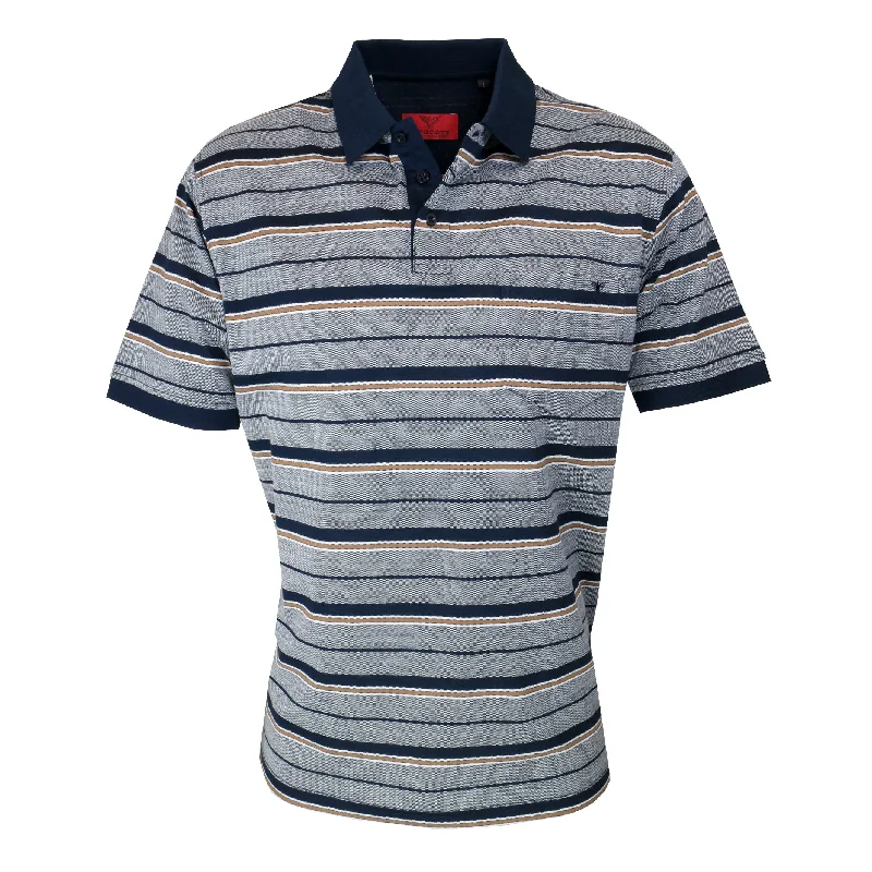 Price Cut R.F. Scott Verman Polo - Hay Stripe
