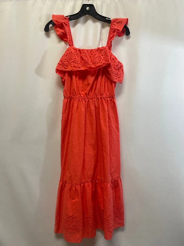 Shop and Save Coral Dress Casual Midi Lc Lauren Conrad, Size S