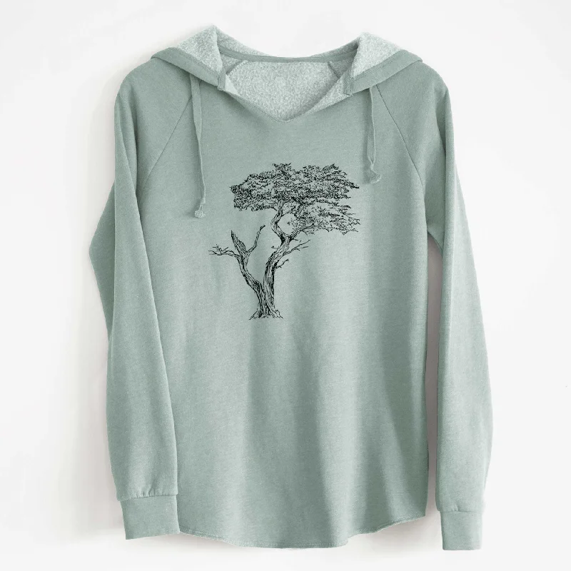 The Lone Cypress - Cupressus Macrocarpa - Monterey Cypress - Cali Wave Hooded Sweatshirt