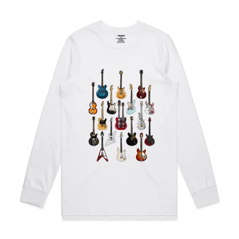 Special Price Isthatso Cotton Graphic Long Sleeved Tee -  Famous Guitars