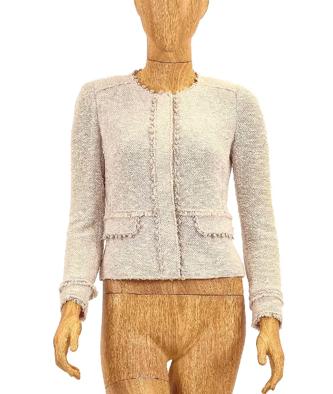 Best Bargains Boucle Fringe Tweed Jacket