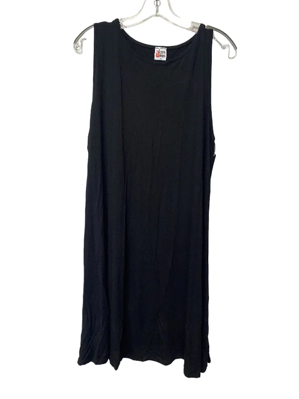 Seasonal Sale Black Dress Casual Short Zigzag Stripe, Size 2x