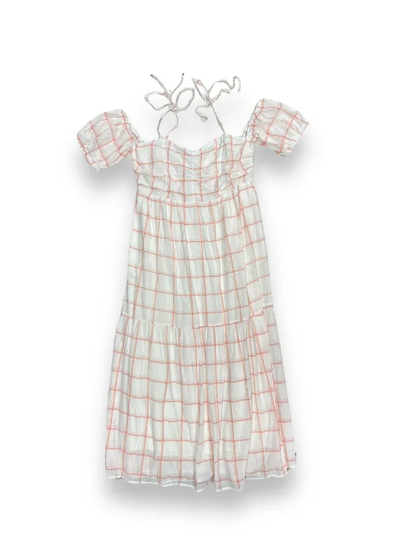 Discount Deals White Dress Casual Maxi Universal Thread, Size L