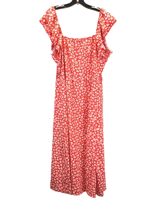 Huge Discounts Floral Print Dress Casual Maxi Clothes Mentor, Size 3x