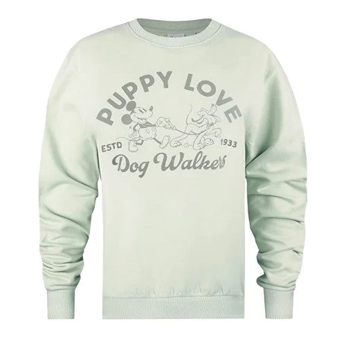 Epic Deals Disney Womens/Ladies Puppy Love Crew Neck Sweatshirt