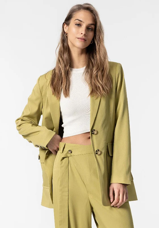 Closeout Sale Tiffosi Matilda Single Breasted Straight Blazer, Green