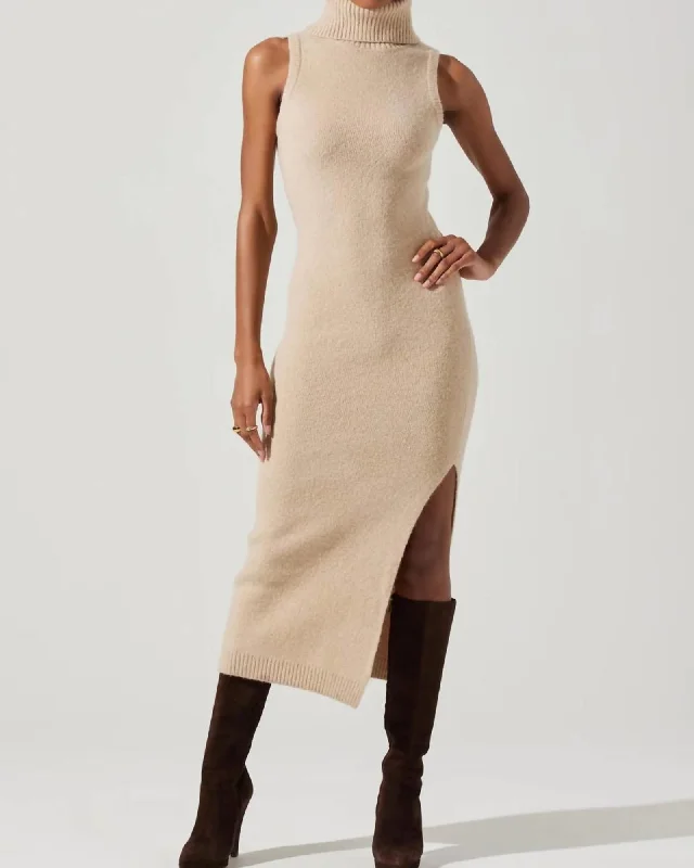 New Markdowns Irina Sweater Dress In Taupe | Taupe