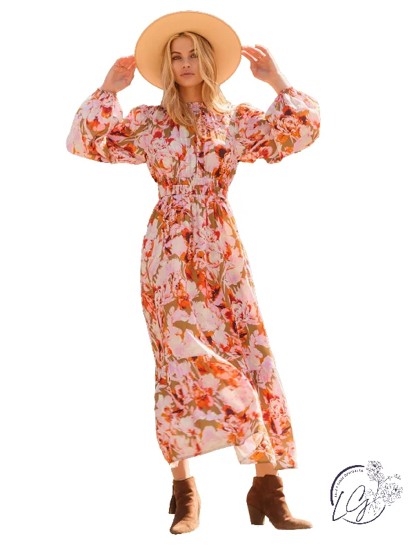 Act Now Wide Open Plains Maxi Dress