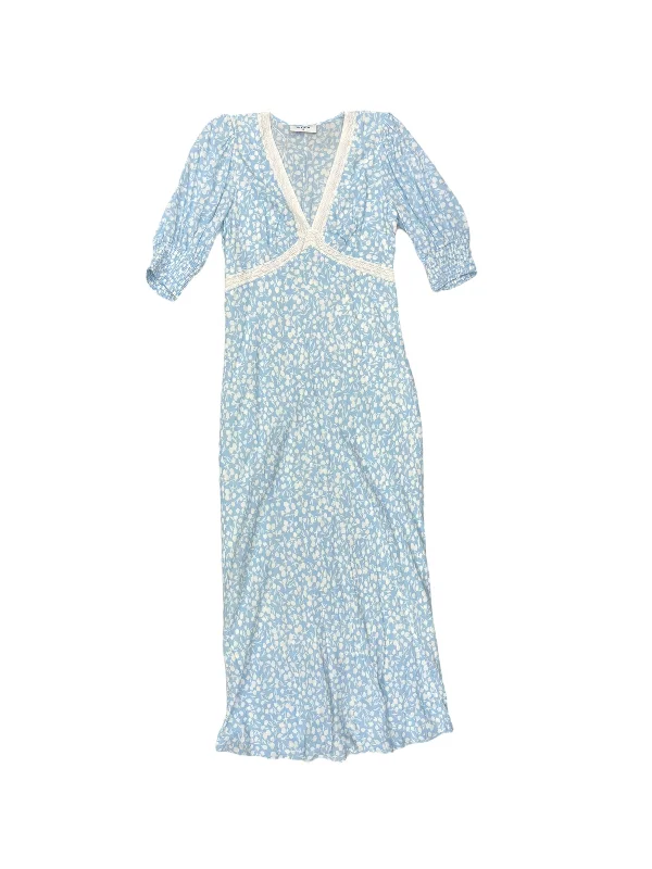 Buy Now Blue & White Dress Casual Maxi Rixo