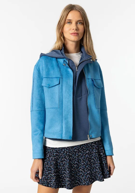 Price Meltdown Tiffosi Short Suede Jacket, Blue