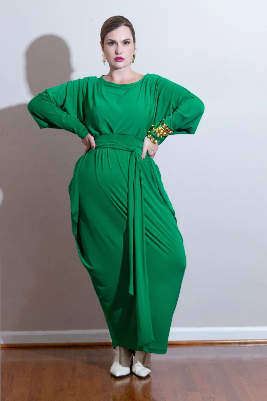 Massive Deals Boat Neck Slouch Maxi Dress- JIBRI