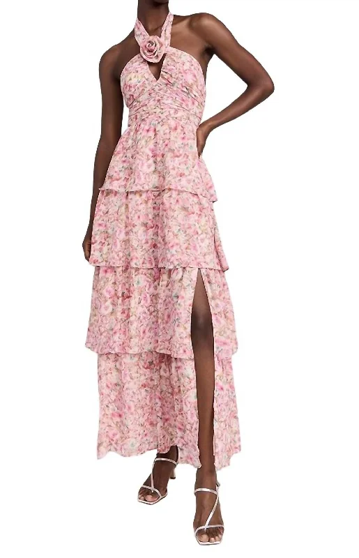 Brinley Dress In Pink Floral