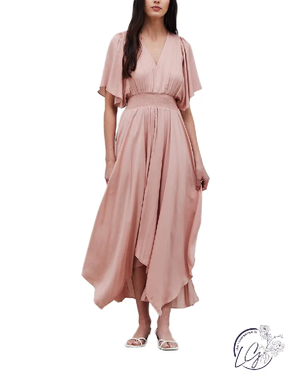 Super Deal Daydreaming Uneven Hem Maxi Dress