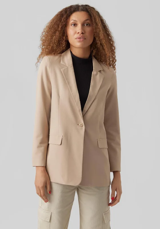 Vero Moda Zelda Loose Blazer, Humus