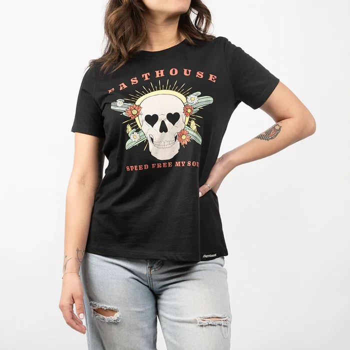 Best Bargains Fasthouse Spirited Women's Tee - Black