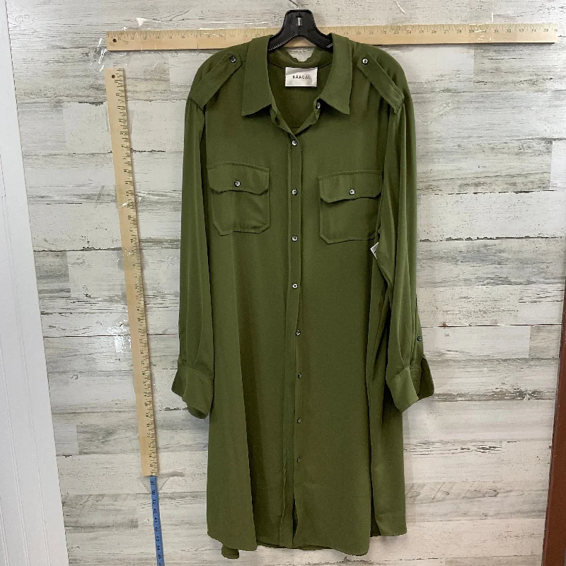 Quick Sale Green Dress Casual Maxi BAACAL, Size 3x
