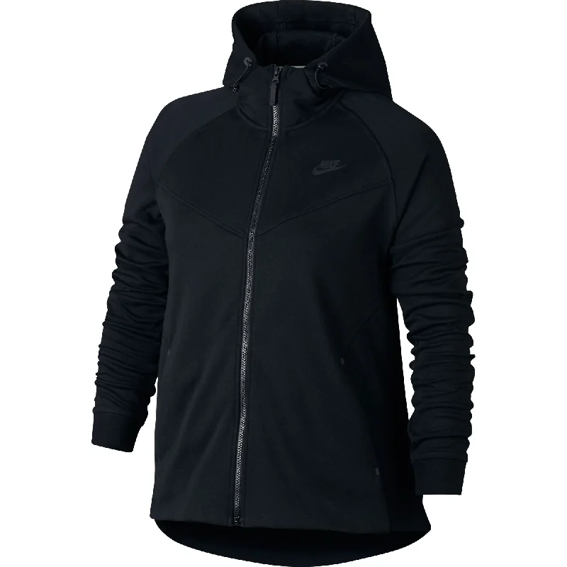 Nike Sportswear Tech Fleece Full Zip Plus Size Women's Hoodie Black