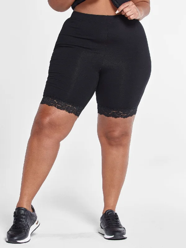 Discount Deals Zoe Lace Hem Bike Shorts