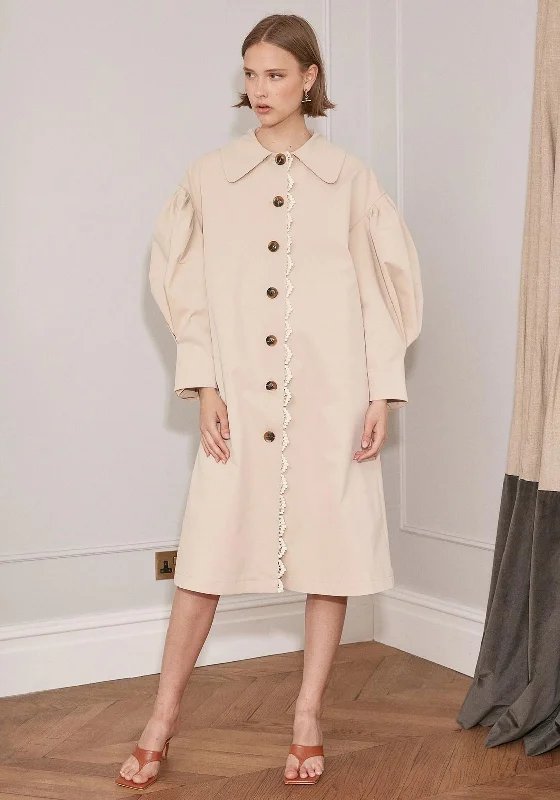 Discount Deals Jovonna Bloom Oversize Trench Coat, Beige