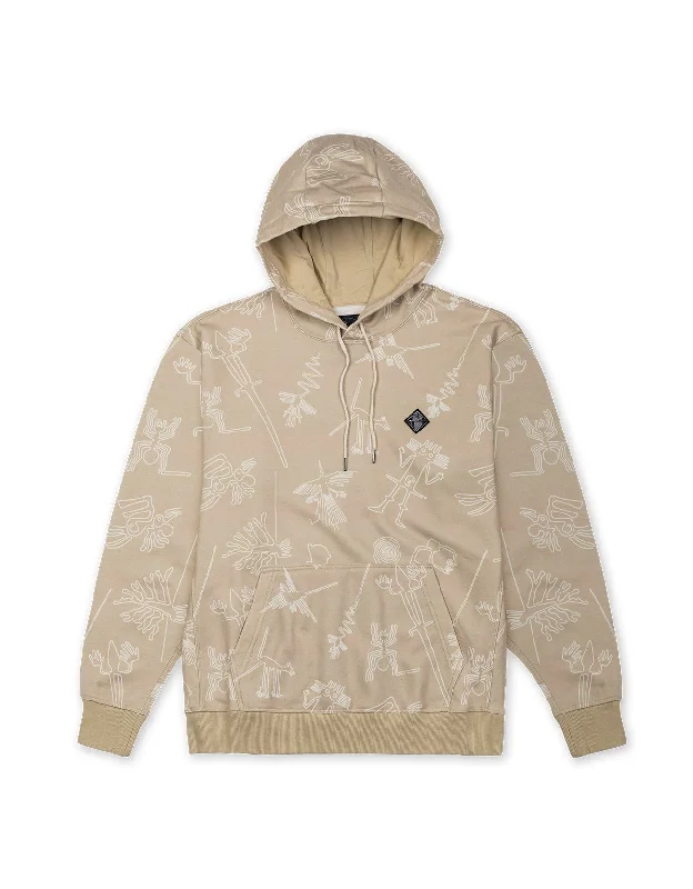 Special Price NAZCA LINES - HELSINKI COTTON HOODIE by Bajallama