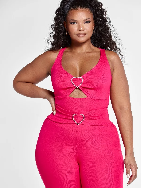 Great Deals Crystal Rhinestone Active Tank Top