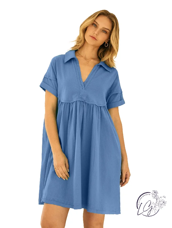 Savings Galore Summer Days V-neck Mini Dress