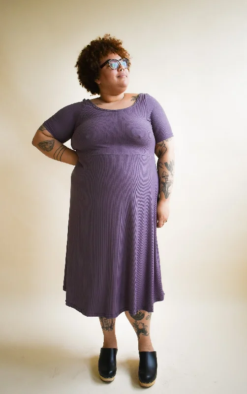 Savings Alert Megumi Dress in Earl Grey Ribknit
