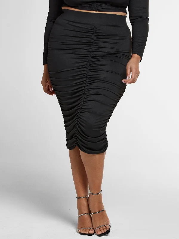 Crazy Savings Justine Ruched Pencil Skirt