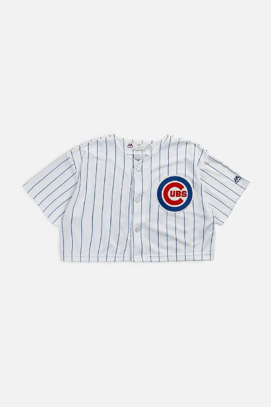 Rework Crop Chicago Cubs MLB Jersey - S