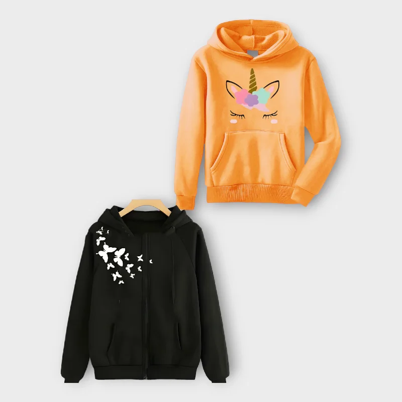 Limited Edition Pack Of 2 Winter Hoodie Printed For Women's