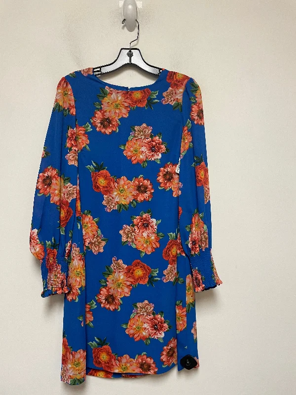 Must-Have Deals Floral Print Dress Casual Short Gibson And Latimer, Size M
