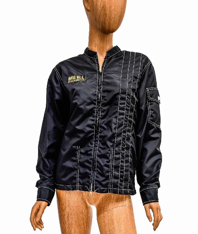 Referral Discount Cropped Trench Jacket with Patch