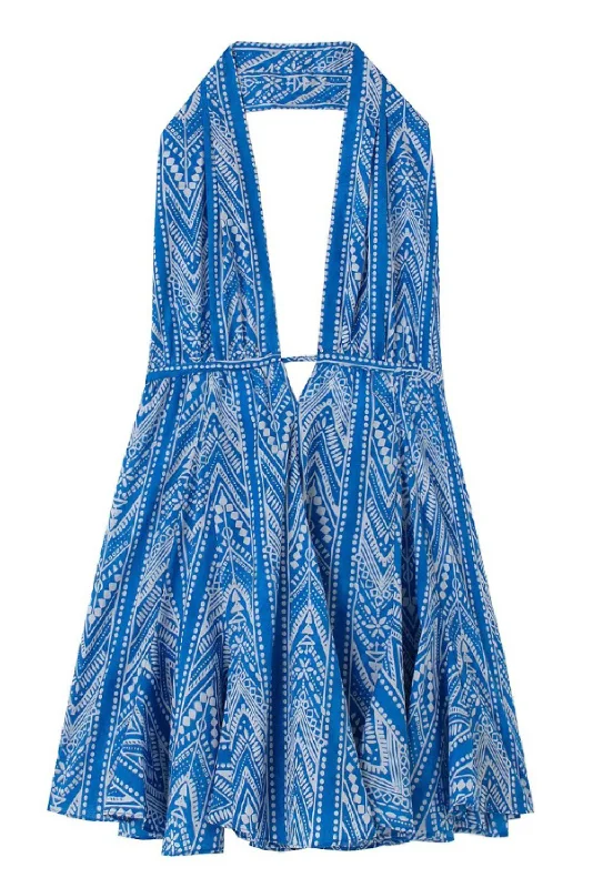 Savings Galore 'Nadia' Halter Neck Backless Boho Dress