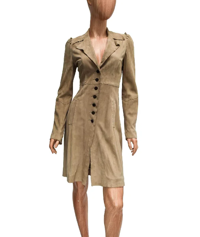 Special Savings Suede Trench Coat