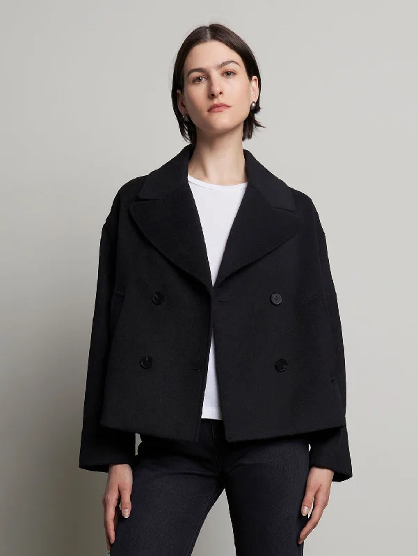 Price Buster Westwood Peacoat - Black