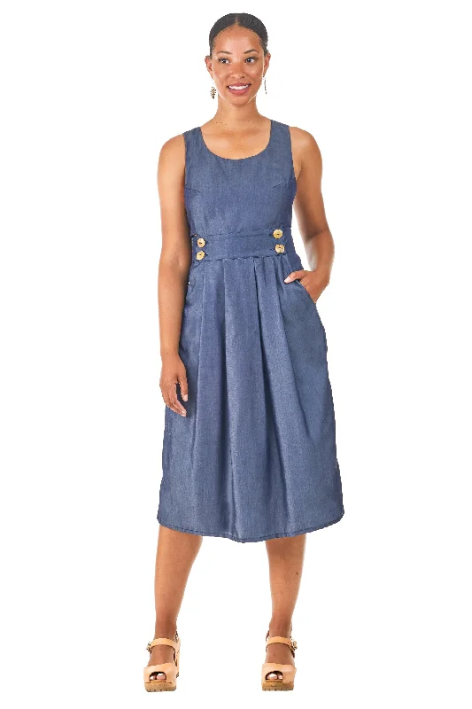 Warehouse Sale Brigid Jumper in Indigo Tencel
