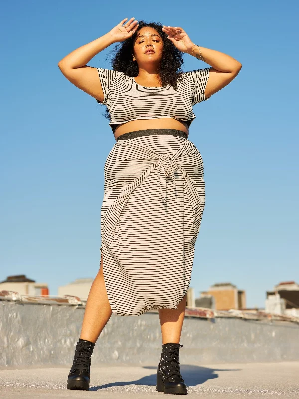 Take Advantage Shawnee Striped Harem Skirt