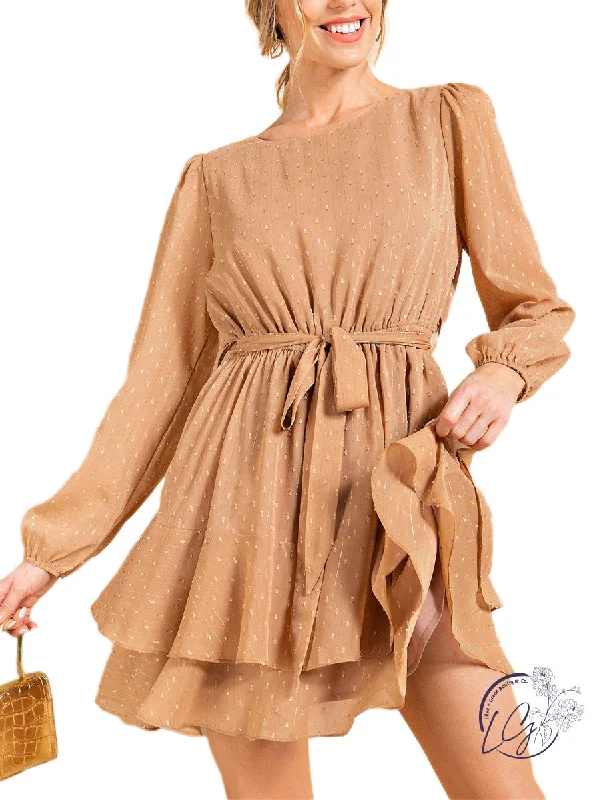 YEAR-End Sale Shimmering Swiss Dot Dream Dress