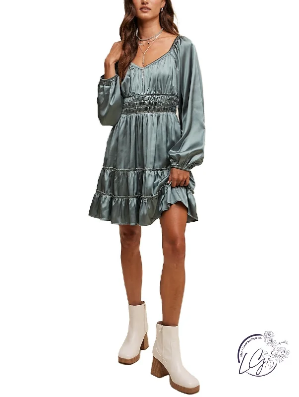 Deal Dash Satin Sweetheart Dress
