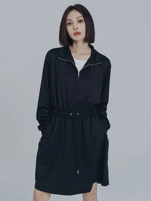Warehouse Sale Mooni Drawstring Sweatshirt Dress