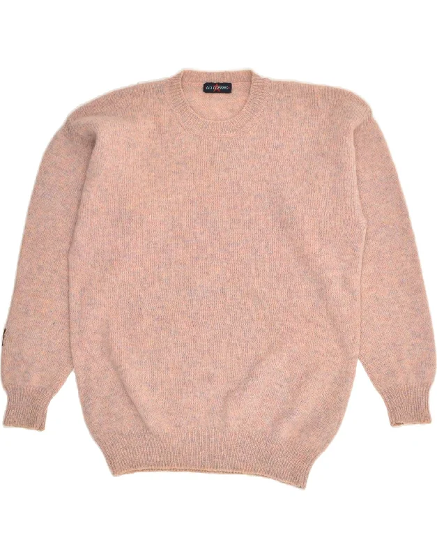 New Markdowns LES COPAINS Womens Crew Neck Jumper Sweater IT 50 XL Pink