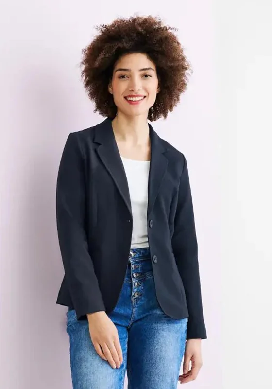 Mega Sale Street One Single Breasted Blazer, Deep Blue