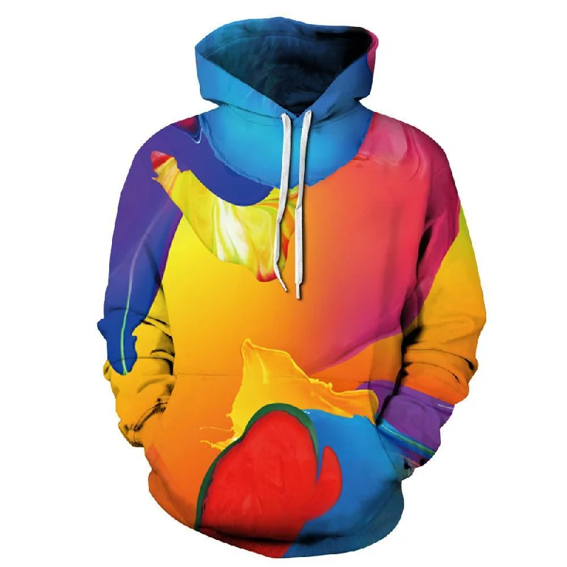 Price Reduction Paint Waves Hoodie